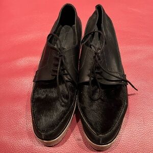 Rachel Comey Black Flats with Contrasting Sole